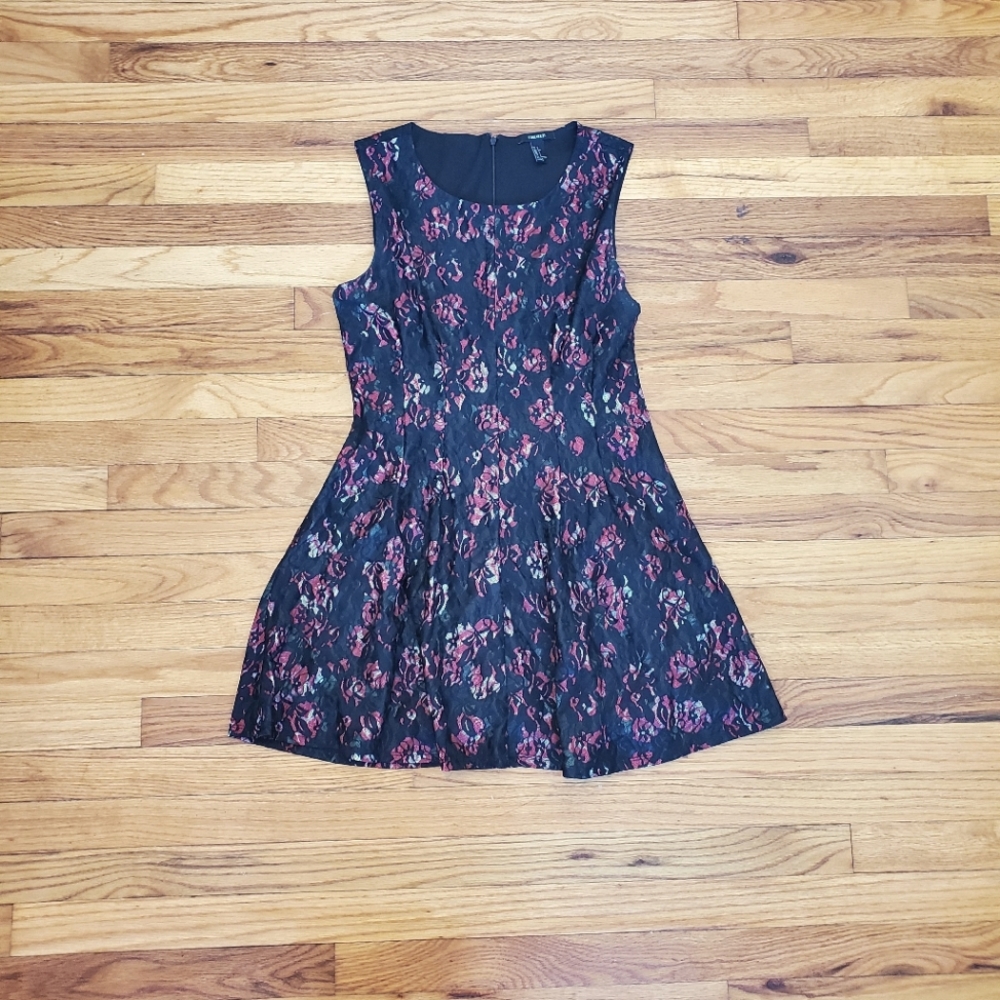 Forever 21 Dress - Black/Red - Large